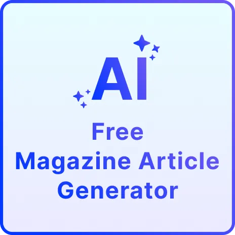 Free AI Magazine Generator, Free Magazine Maker Online